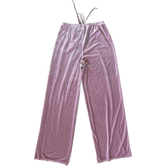 EUC Victoria’s Secret PINK Velvet Drawstring Lounge, Sleep Pants Pinky Mauve SM - Picture 5 of 5